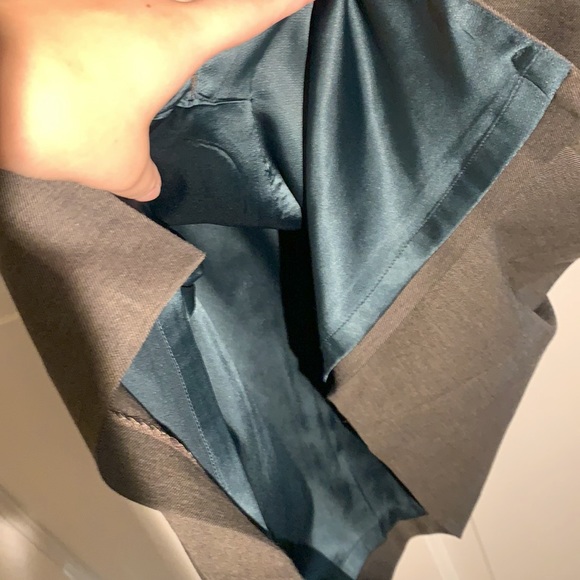 Elie Tahari Silk Wool Cotton Elastane Red Blue Olive Gray Floral Sheath Dress - Picture 14 of 15